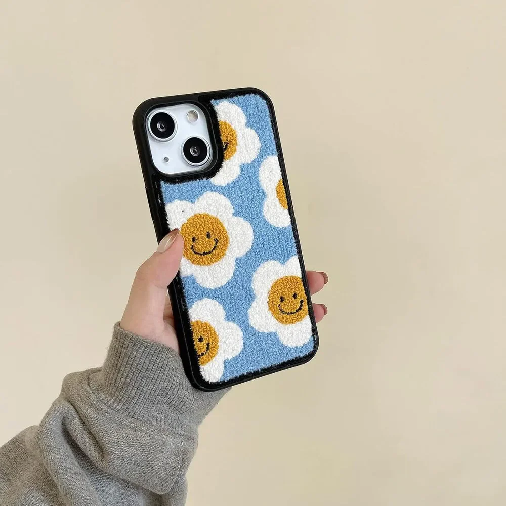 Cute Sunflower Phone Case for iPhone 15 6.1inch 2023 Cool Girls Women